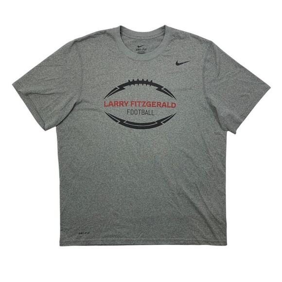 Nike T Shirt Men XL Extra Large Dri Fit Larry Fitzgerald Football Training Camp - Picture 1 of 11